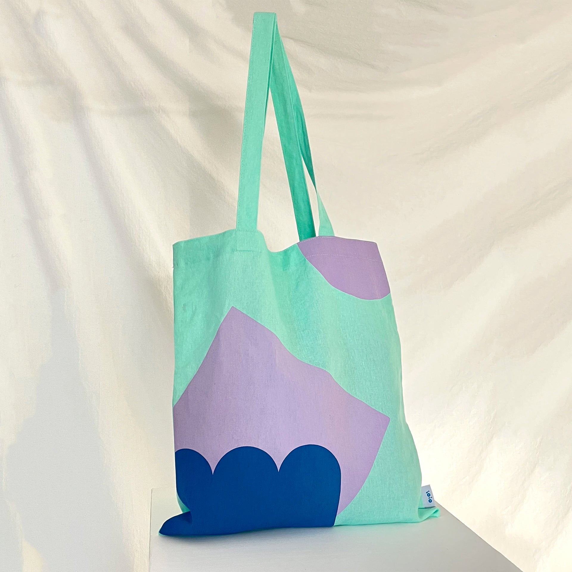 Color Tote Bag-Mint